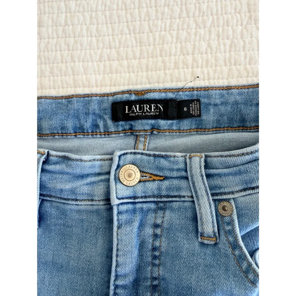 Lauren Ralph Lauren Womens Straight Leg Jeans Blue Medium Wash Denim Size 8